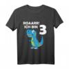 Kinder 3. Geburtstag Dino T-Rex Dinosaurier T-Shirt für Jungen - Perfektes Geburtstagsgeschenk zum 3. Geburtstag