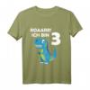 Kinder 3. Geburtstag Dino T-Rex Dinosaurier T-Shirt für Jungen - Perfektes Geburtstagsgeschenk zum 3. Geburtstag