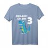 Kinder 3. Geburtstag Dino T-Rex Dinosaurier T-Shirt für Jungen - Perfektes Geburtstagsgeschenk zum 3. Geburtstag