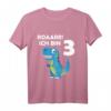 Kinder 3. Geburtstag Dino T-Rex Dinosaurier T-Shirt für Jungen - Perfektes Geburtstagsgeschenk zum 3. Geburtstag