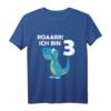 Kinder 3. Geburtstag Dino T-Rex Dinosaurier T-Shirt für Jungen - Perfektes Geburtstagsgeschenk zum 3. Geburtstag