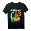 Kinder 3 Jahre alt Geburtstag Junge Dinosaurier Party T-Shirt - Lustiges Dino Motiv Geschenk für den kleinen Geburtstagsheld