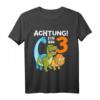 Kinder 3 Jahre alt Geburtstag Junge Dinosaurier Party T-Shirt - Lustiges Dino Motiv Geschenk für den kleinen Geburtstagsheld