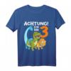 Kinder 3 Jahre alt Geburtstag Junge Dinosaurier Party T-Shirt - Lustiges Dino Motiv Geschenk für den kleinen Geburtstagsheld