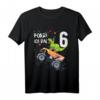 Kinder Geburtstag 6 Jahre Dinosaurier Monster Truck T-Shirt für Jungen und Mädchen – Langlebig und cooles Geburtstagsgeschenk
