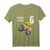Kinder Geburtstag 6 Jahre Dinosaurier Monster Truck T-Shirt für Jungen und Mädchen – Langlebig und cooles Geburtstagsgeschenk