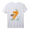 Kinder Geburtstagsshirt 7 Jahre Junge Dinosaurier Dino T-Shirt - Perfekt für Dino-Geburtstag & Dino-Fieber