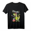 Kinder Dino Shirt zum 4. Geburtstag - Lustiges T-Rex Dinosaurier Jungen T-Shirt für Geburtstagsfeier & Kindergarten