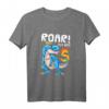 Kinder Geburtstagsshirt 5 Jahre Dinosaurier - Lustiges Dino T-Shirt für Jungen & Mädchen, ideales Geschenk für Geburtstag, Weihnachten & Einschulung