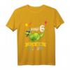 Kinder Dinosaurier T-Shirt zum 6. Geburtstag für Jungen und Mädchen – Klassisch geschnitten, doppelt genähter Saum