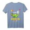Kinder Dinosaurier T-Shirt zum 6. Geburtstag für Jungen und Mädchen – Klassisch geschnitten, doppelt genähter Saum