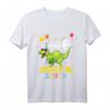 Kinder Dinosaurier T-Shirt zum 6. Geburtstag für Jungen und Mädchen – Klassisch geschnitten, doppelt genähter Saum