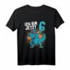 Kinder Geburtstagsshirt 6 Jahre Junge Dinosaurier | Dino Ich Bin 6 T-Shirt - Perfekt zum Geburtstag & Dino Fan Geschenk