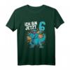 Kinder Geburtstagsshirt 6 Jahre Junge Dinosaurier | Dino Ich Bin 6 T-Shirt - Perfekt zum Geburtstag & Dino Fan Geschenk
