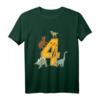 Kinder Geburtstagsshirt 4 Jahre Dinosaurier - Lustiges Dino T-Shirt für Jungen & Mädchen zum Kindergeburtstag
