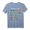 Dinosaurier-Arten Alphabet A-Z Dino ABC T-Rex Dinosaurier T-Shirt – Perfekt für Dino-Experten, Schulbeginn & Dinosaurier-Fans