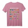 Dinosaurier-Arten Alphabet A-Z Dino ABC T-Rex Dinosaurier T-Shirt – Perfekt für Dino-Experten, Schulbeginn & Dinosaurier-Fans
