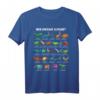Dinosaurier-Arten Alphabet A-Z Dino ABC T-Rex Dinosaurier T-Shirt – Perfekt für Dino-Experten, Schulbeginn & Dinosaurier-Fans