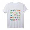 Dinosaurier-Arten Alphabet A-Z Dino ABC T-Rex Dinosaurier T-Shirt – Perfekt für Dino-Experten, Schulbeginn & Dinosaurier-Fans