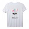 Mama Lama Blumen Sonnenbrille Geschenk T-Shirt - Lustiges Lama Tierliebhaber-Shirt für Mütter & Lama Fans