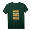 Lustiges Näh- und Strick-T-Shirt mit Kaffee Spruch - Perfektes Geschenk für Näh- und Strickliebhaberinnen zum Geburtstag