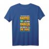 Lustiges Näh- und Strick-T-Shirt mit Kaffee Spruch - Perfektes Geschenk für Näh- und Strickliebhaberinnen zum Geburtstag