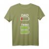 Herren Vatertag T-Shirt für Zwillinge Papa - Lustiges Geschenk für Väter von Zwillingen zu Geburtstag, Jubiläum, Weihnachten & mehr