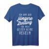 Jüngeres Zwilling Partnerlook T-Shirt mit Spruch - Lustiges Geschwister-Outfit für Zwillinge, Ideal als Geschenk