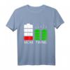 Lustiges Mutter von Zwillingen T-Shirt - Energievolles Geschenk für Zwillingsmütter, egal ob eineiige oder zweieiige Zwillinge