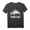 Papa Zwillinge Vater Geschenk - Papi T-Shirt zum Vatertag für stolze Zwillingsväter