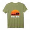 Papa Bär - Vater von Zwillingen Retro T-Shirt - Perfektes Geschenk für Zwillingspapa, Opas und starke Männer zum Vatertag