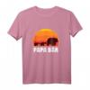 Papa Bär - Vater von Zwillingen Retro T-Shirt - Perfektes Geschenk für Zwillingspapa, Opas und starke Männer zum Vatertag
