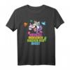 Verrücktes Einhorn T-Shirt - Buntes Regenbogen-Haar Design für Einhorn- & Pferdefans, Geschenk für Freunde & Familie