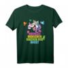 Verrücktes Einhorn T-Shirt - Buntes Regenbogen-Haar Design für Einhorn- & Pferdefans, Geschenk für Freunde & Familie
