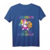 Kinder Tschüss Kindergarten Einhorn T-Shirt mit Glitzer - Perfektes Schulanfang Outfit & Geschenk für Erstklässler