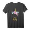 Lilly Einhorn Name Geschenk T-Shirt - Magisches Geburtstagsgeschenk für Mädchen und Damen mit dem Namen Lilly, perfekt für Einhorn-Partys