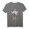 Lilly Einhorn Name Geschenk T-Shirt - Magisches Geburtstagsgeschenk für Mädchen und Damen mit dem Namen Lilly, perfekt für Einhorn-Partys