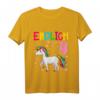 Kinder Geburtstag T-Shirt 4 Jahre Mädchen mit Einhorn - Endlich 4 Geschenk für den Kindergeburtstag