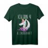 Ich bin 4 & Zauberhaft Kinder Mädchen Einhorn T-Shirt - Perfektes Geburtstagsgeschenk für 4-Jährige, Märchenliebhaberinnen und kleine Prinzessinnen