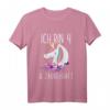 Ich bin 4 & Zauberhaft Kinder Mädchen Einhorn T-Shirt - Perfektes Geburtstagsgeschenk für 4-Jährige, Märchenliebhaberinnen und kleine Prinzessinnen