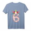 Kinder 6. Geburtstag Einhorn Mädchen T-Shirt - Buntes Geburtstagsshirt für Einhornliebhaberinnen, perfekt zum 6. Geburtstag und Party