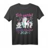 Schmetterlingsflügel Ich werde 2021 Große Schwester Einhorn T-Shirt – Perfektes Geschenk zur Geschwisterankündigung, Babyparty & Baby-Shower