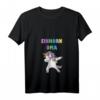 Einhorn Oma T-Shirt mit V-Ausschnitt – Perfektes Geschenk für Oma und die ganze Familie