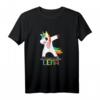Lena Name - Buntes Tanzendes Einhorn T-Shirt für Mädchen - Fröhliches Fabelwesen-Outfit für Lena & Einhorn-Fans