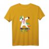 Lena Name - Buntes Tanzendes Einhorn T-Shirt für Mädchen - Fröhliches Fabelwesen-Outfit für Lena & Einhorn-Fans