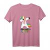 Lena Name - Buntes Tanzendes Einhorn T-Shirt für Mädchen - Fröhliches Fabelwesen-Outfit für Lena & Einhorn-Fans