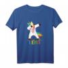 Lena Name - Buntes Tanzendes Einhorn T-Shirt für Mädchen - Fröhliches Fabelwesen-Outfit für Lena & Einhorn-Fans
