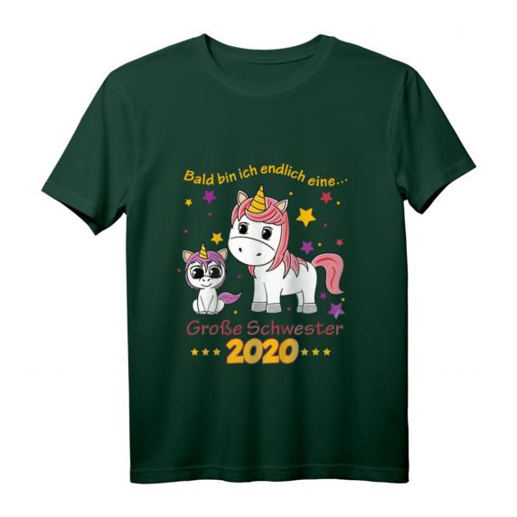 Kinder Große Schwester 2020 T-Shirt mit Einhorn - Perfektes Outfit für Babyparty & Schwangerschaftsverkündung Kinder Große Schwester 2020 T-Shirt mit Einhorn - Perfektes Outfit für Babyparty & Schwangerschaftsverkündung