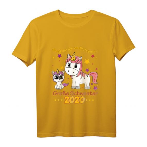 Kinder Große Schwester 2020 T-Shirt mit Einhorn - Perfektes Outfit für Babyparty & Schwangerschaftsverkündung Kinder Große Schwester 2020 T-Shirt mit Einhorn - Perfektes Outfit für Babyparty & Schwangerschaftsverkündung