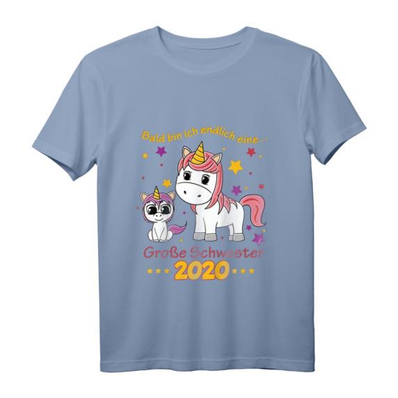 Kinder Große Schwester 2020 T-Shirt mit Einhorn - Perfektes Outfit für Babyparty & Schwangerschaftsverkündung Kinder Große Schwester 2020 T-Shirt mit Einhorn - Perfektes Outfit für Babyparty & Schwangerschaftsverkündung
